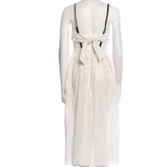 NWT Dylan Lex neutral square neck line midi length dress size US XL - Picture 10 of 11